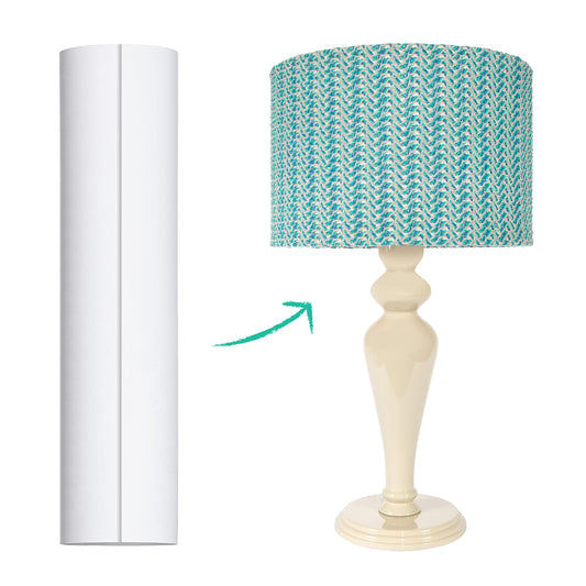 I Like That Lamp Styrene Sheet for Lampshade (17.5" Height x 64" Length) - Adhesive Roll for DIY Round Drum Lamp Shade - Repair Damaged Shades - Make a New Lampshade - Compatible With All Materials
