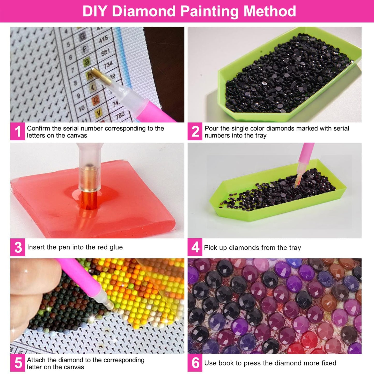 ARTGOTO Large Square Drill Diamond Art Painting Kits for Adults,15.7x27.5inch/40x70cm Flowers Rose B DIY Full Square Diamond Dots Large Size,Big Gem Art and Crafts for Home Wall Decor Gifts