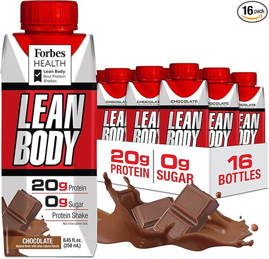 LABRADA Nutrition - Lean Body RTD Whey Protein Shake, Convenient On-The-Go Meal Replacement Shake for Men & Women, 20 Grams of Protein ??Zero Sugar, Lactose & Gluten Free, Vanilla (Pack of 16)