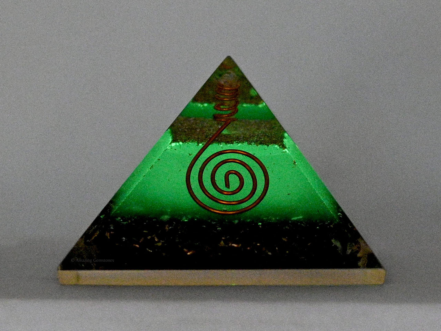 Amazing Gemstone Large Orgone Pyramid | Glow in Dark Black Tourmaline Pyramid Crystal | Orgonite Pyramid | Organ Pyramids Positive Energy Healing