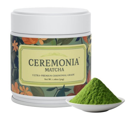 Ceremonia Matcha Green Tea Powder - Ultra Premium Ceremonial Grade, First Harvest from Kagoshima, 1.0 oz / 30g