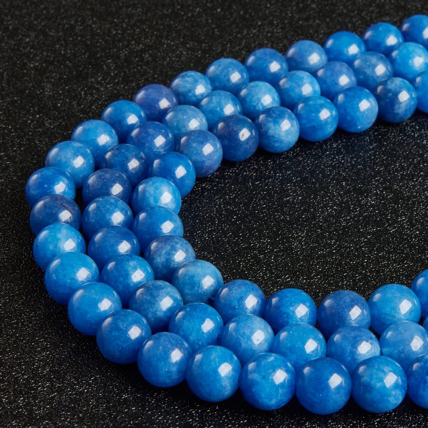 100pcs 10mm Kyanite Beads Natural Gemstone Beads Round Loose Beads for Jewelry Making