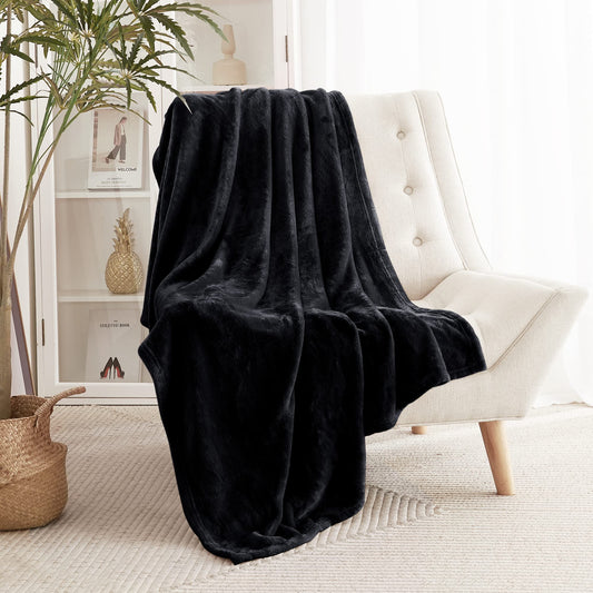 RYB HOME Pink Throw Blanket for Couch, Fleece Baby Girl Blanket for Bed, All Season Fuzzy Microplush Thermal for Sofa, Ideal Gift for Girls Teens Grandkids, W50 x L60 inch