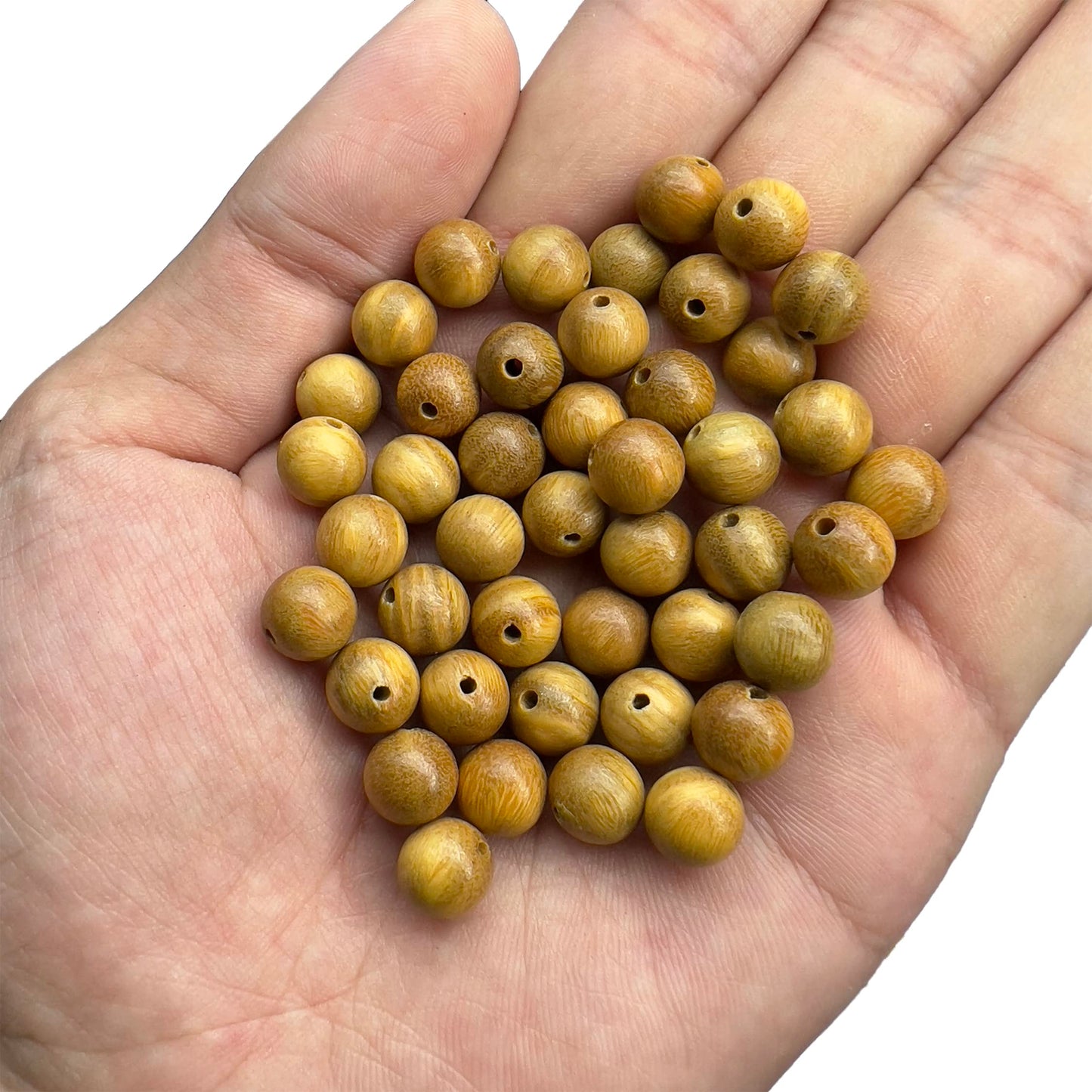 CarpenterC 500pcs 6mm Gorgeous Natural Round Polished Rosewood Loose Beads for Jewelry Making DIY Handmade Crafts