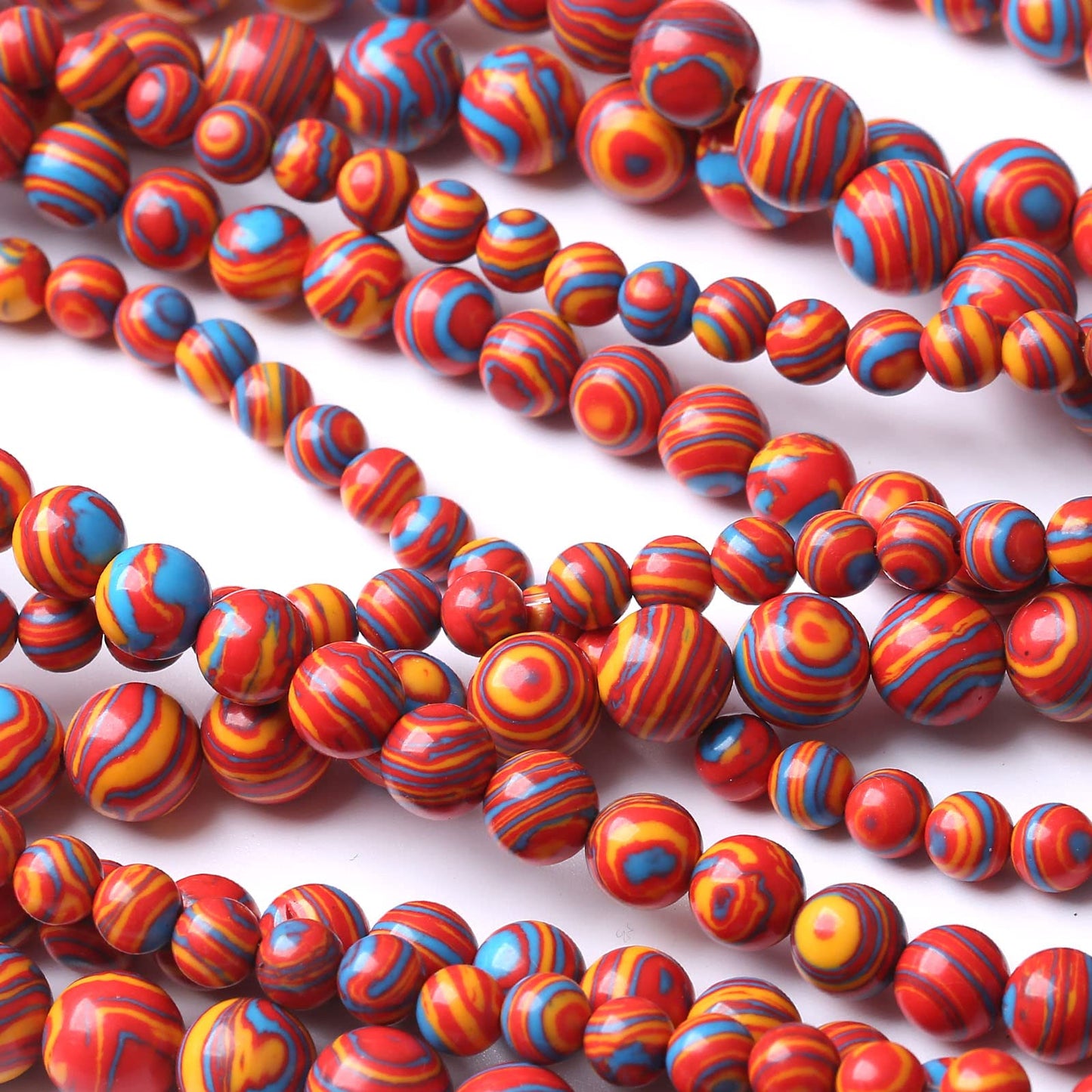 32PCS 12MM Malachite Beads - Round Loose Natural Gem Beads for Jewelry Making 15