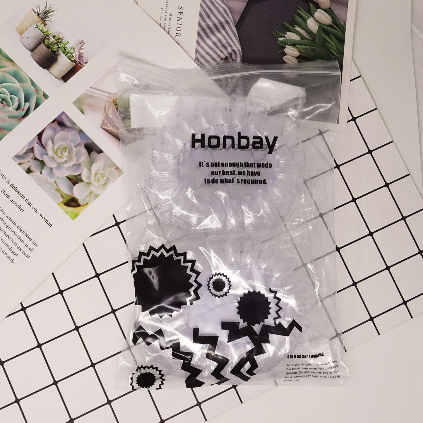 Honbay 20PCS Plastic 20 Tips False Nail Swatches Wheels Nail Art Color Polish Display Wheel for Manicure