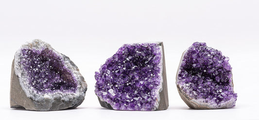 EMPORION Natural Amethyst Cluster (1.5–2 lb) – 4–6” Raw Amethyst Geode from Uruguay – Deep Purple Crystal