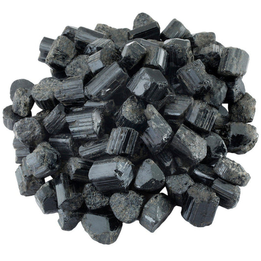 rockcloud 1 lb Natural Crystals Raw Rough Stones for Cabbing,Tumbling,Cutting,Lapidary,Polishing,Reiki Crytsal Healing,Black Tourmaline Small Size