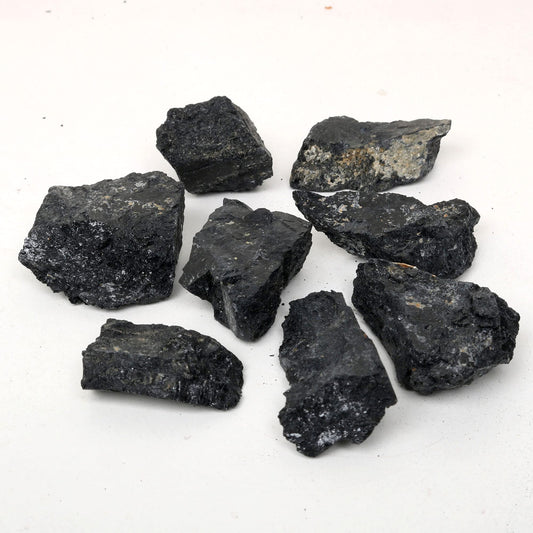 REAL-GEMS Natural Raw Healing Crystals Rough Stones for Tumbling, Cabbing, Polishing, Wire Wrapping, Wicca & Reiki Crystal Healing, Mix Gemstones,7 Chakra (Black Tourmaline)