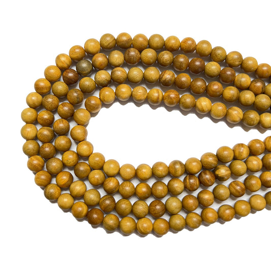CarpenterC 500pcs 6mm Gorgeous Natural Round Polished Rosewood Loose Beads for Jewelry Making DIY Handmade Crafts