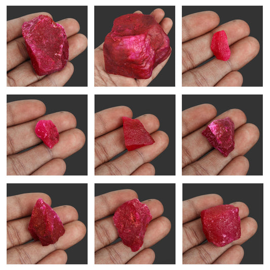 GEMHUB Natural Crystals And Healing Stones 899.00 Carat Raw Rough Ruby Healing Crystals For Jewelry Making
