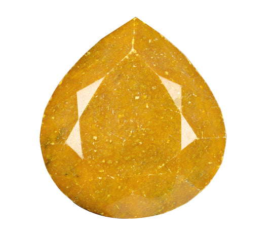 GEMHUB Rare Huge Museum Yellow Sapphire 1632.35 Ct Collectible Pear Sapphire, Natural Certified Big Size Sapphire Gemstone AJ-899