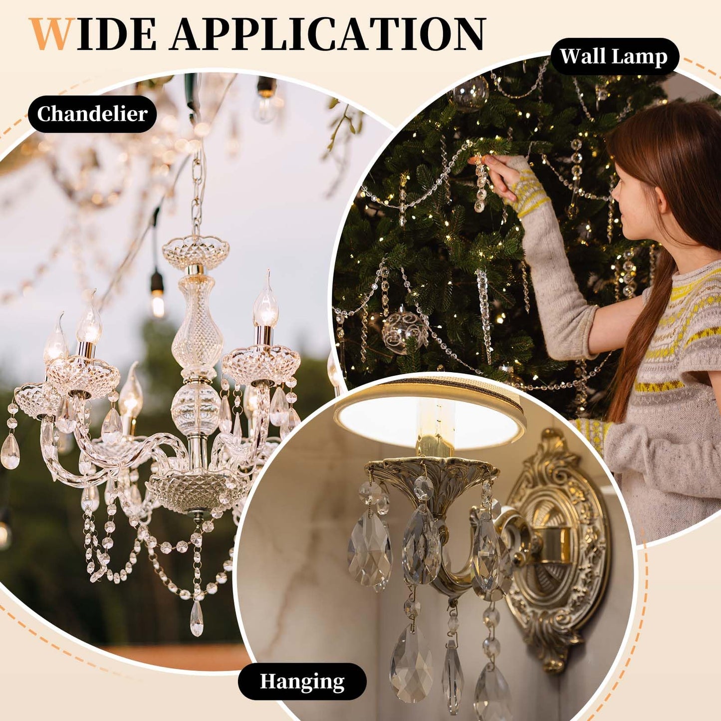 uxcell 50Pcs 1 Hole Crystal Octagon Beads, 12mm K9 Glass Hanging Chandelier Beads Prisms Parts for Crystal Chandeliers Lamp Hanging Pendant Jewelry DIY Craft, Fruit Green