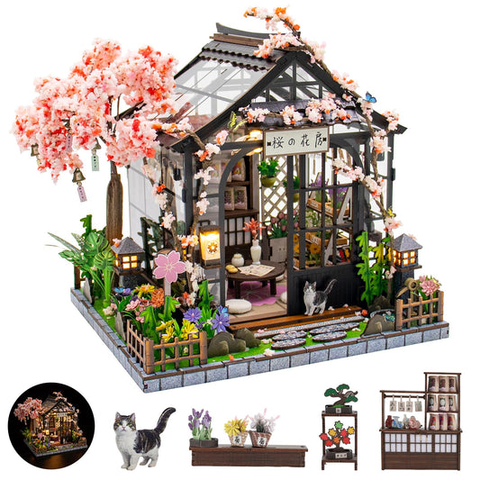 Book Nooks for Adults, DIY Miniature Dollhouse Book Nook Kit, Teens and Beginners, Japanese BookNook, Model Kits Craft Kits for Adults Teens & Book Lovers
