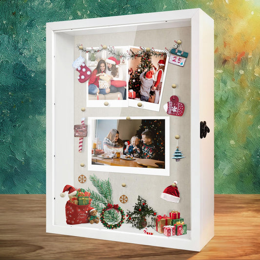 16x20 Inch Shadow Box Frame, Extra Deep Display Shadow Boxes Wood Cases Large for Flowers Bouquet Wedding Photo or Memory Pictures & Keepsake Pet Memorial
