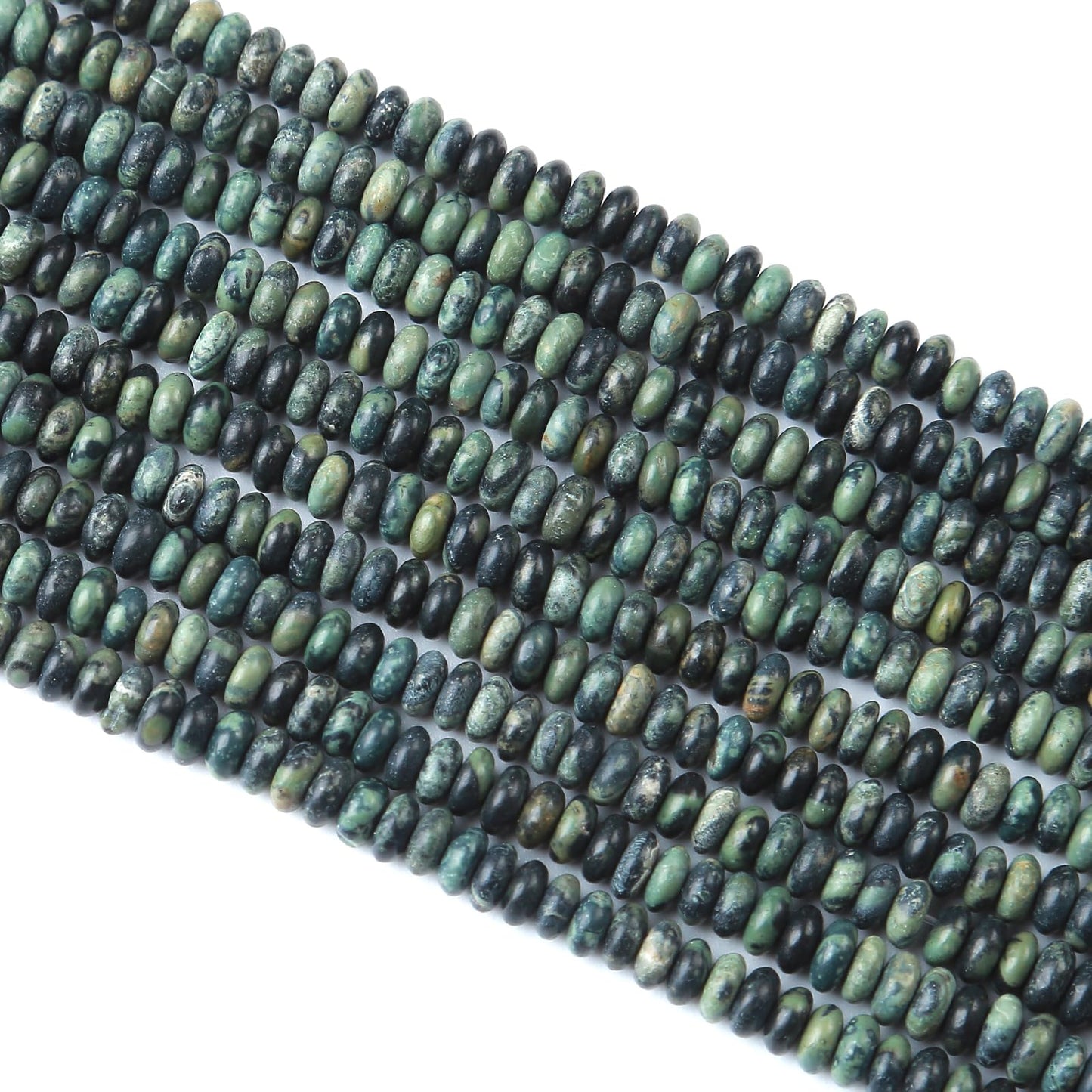 2x4MM 150PCS Kambaba Jasper Tube Rondelle Abacus Disk Spacer Loose Beads for Jewelry Making
