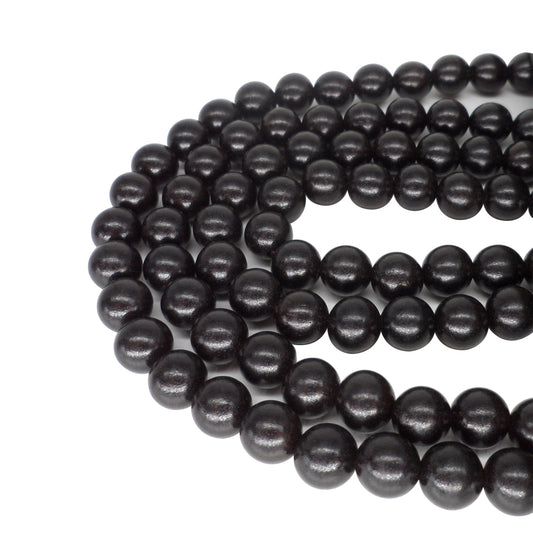CarpenterC 500pcs 8mm Gorgeous Natural Round Polished Rosewood Loose Beads for Jewelry Making DIY Handmade Crafts