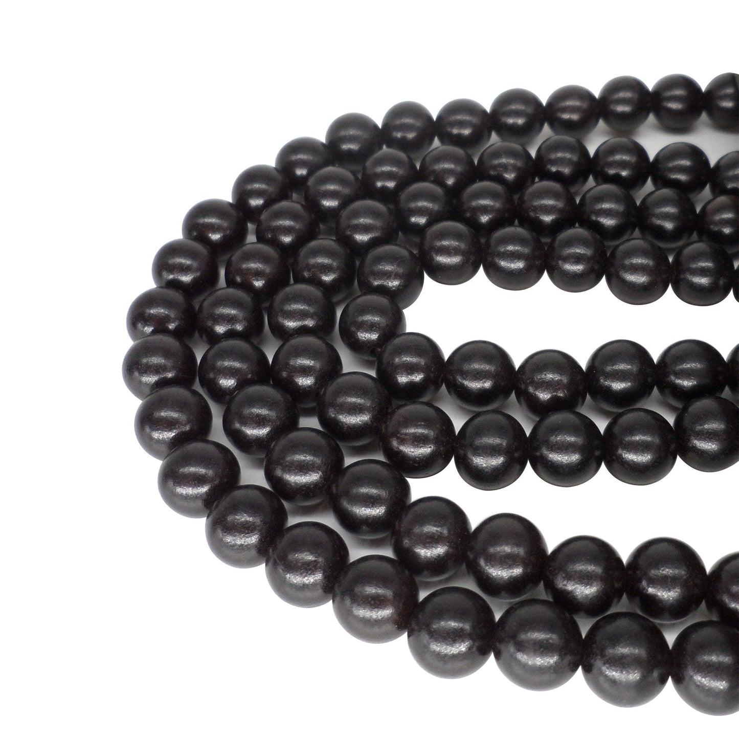 CarpenterC 200pcs 10mm Gorgeous Natural Round Polished Rosewood Loose Beads for Jewelry Making DIY Handmade Crafts