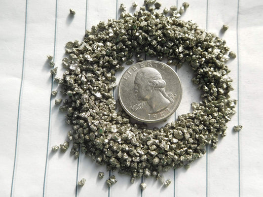 Rise Perspective Pyrite - Just Above 2mm no Powder - 100% Pyrite Life+Love! Grounding Abundance Prosperity! ja2(10 Pounds)