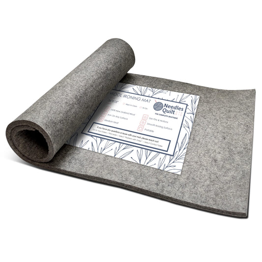 36" x 18" Wool Pressing Mat for Quilting | 100% Natural New Zealand Wool Ironing Mat for Quilters | Quilting Ironing Pad & Wool Pressing Pad for Sewing, Quilters & Craft Projects