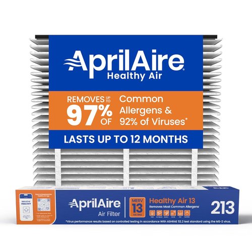 AprilAire 213 Replacement Filter - MERV 13 Air Filter for Whole House Purifiers | 20x25x4 (Single Pack)