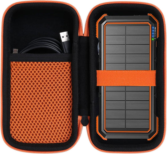 10,000mAh Aenllosi Hard Carrying Case Compatible with Solar Power Bank Qi Charger
