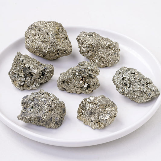 Apengshi Pyrite Raw Crystals 2PCS Natural Rough Rocks Healing Crystal and Stones DIY Raw Stones Meditation Fountain Garden Home Decor