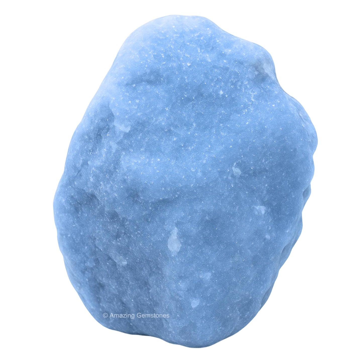 Amazing Gemstone Angelite Raw Crystals and Healing Stones, Natural Rocks for Tumbling - DIY Raw Stones and Crystals, 2 Pieces