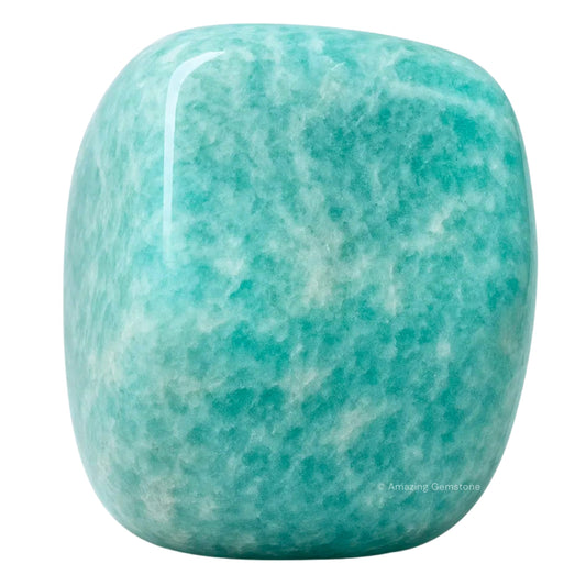Amazing Gemstone Amazonite Crystals and Healing Stones Tumbled - 1 oz, Natural Healing Stones for Energy Balance, Stress Relief - Premium Polished Gems Rocks for Meditation and Wellness