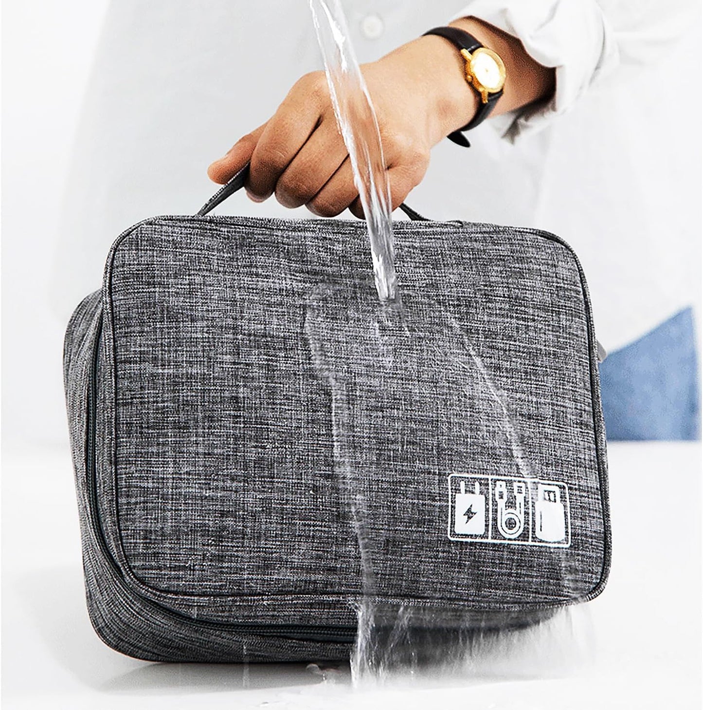 Versatile Organizer Case for Small Electronics and Cables