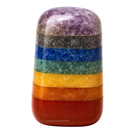 Amazing Gemstone Chakra Crystals and Healing Stones Tumbled - 1 oz Chakra Stone Gem Stones, Natural Healing Stones for Energy Balance, Stress Relief - Premium Polished Gems Rocks for Meditation