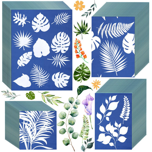 240 Sheets Cyanotype Paper Sun Print Kit A4 A5 A6 Solar Drawing Paper High Sensitive Nature Solar Activated Drawing Tool for Arts DIY Crafts Project, 5.8 x 8.3, 5.8 x 4.1, 8.3 x 11.7, 4 x 4 Inch