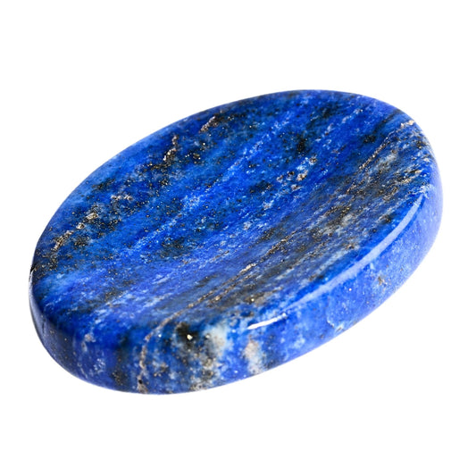 Anaya Agate Lapis Lazuli Worry Stones Certified Crystal Thumb Worry Stone for Anguish, Relaxing and Soothing Balance Stones for Meditation, Stress Relief Crystals and Healing Stones for Men, Women