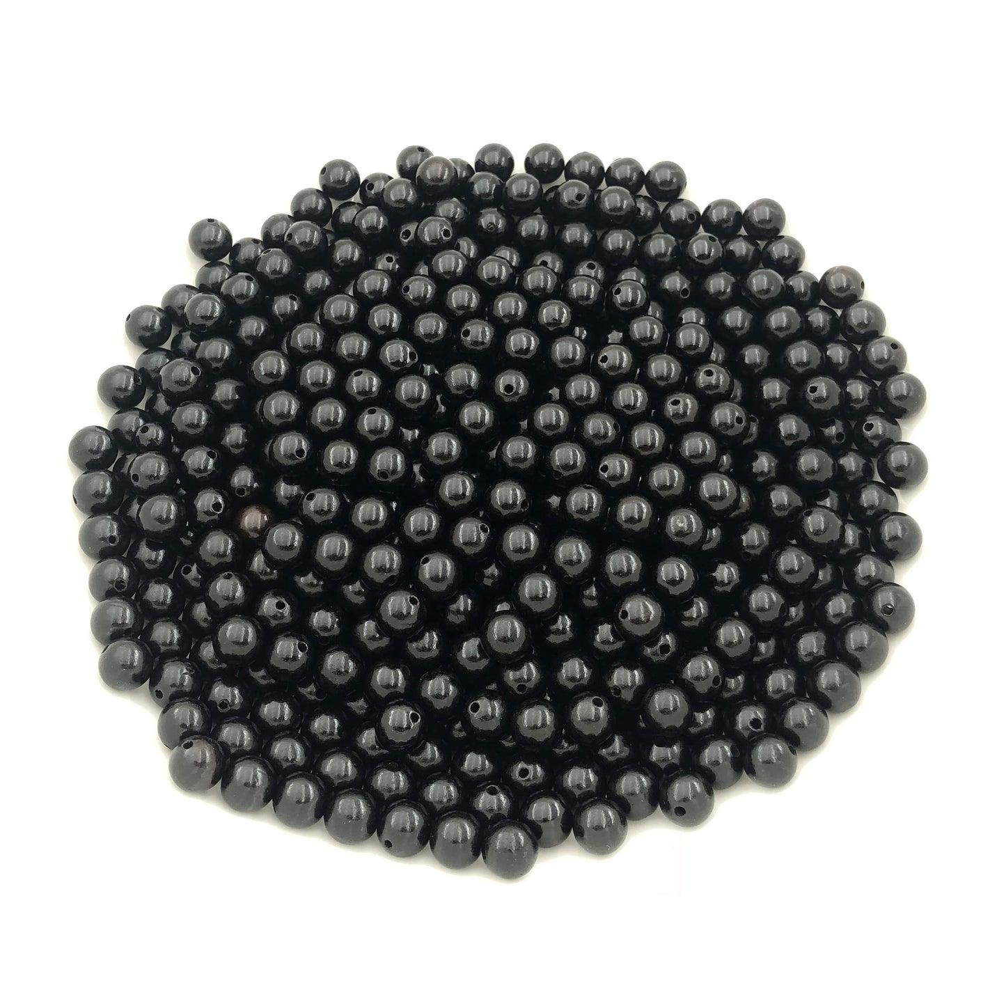 CarpenterC 200pcs 8mm Gorgeous Natural Round Polished Rosewood Loose Beads for Jewelry Making DIY Handmade Crafts