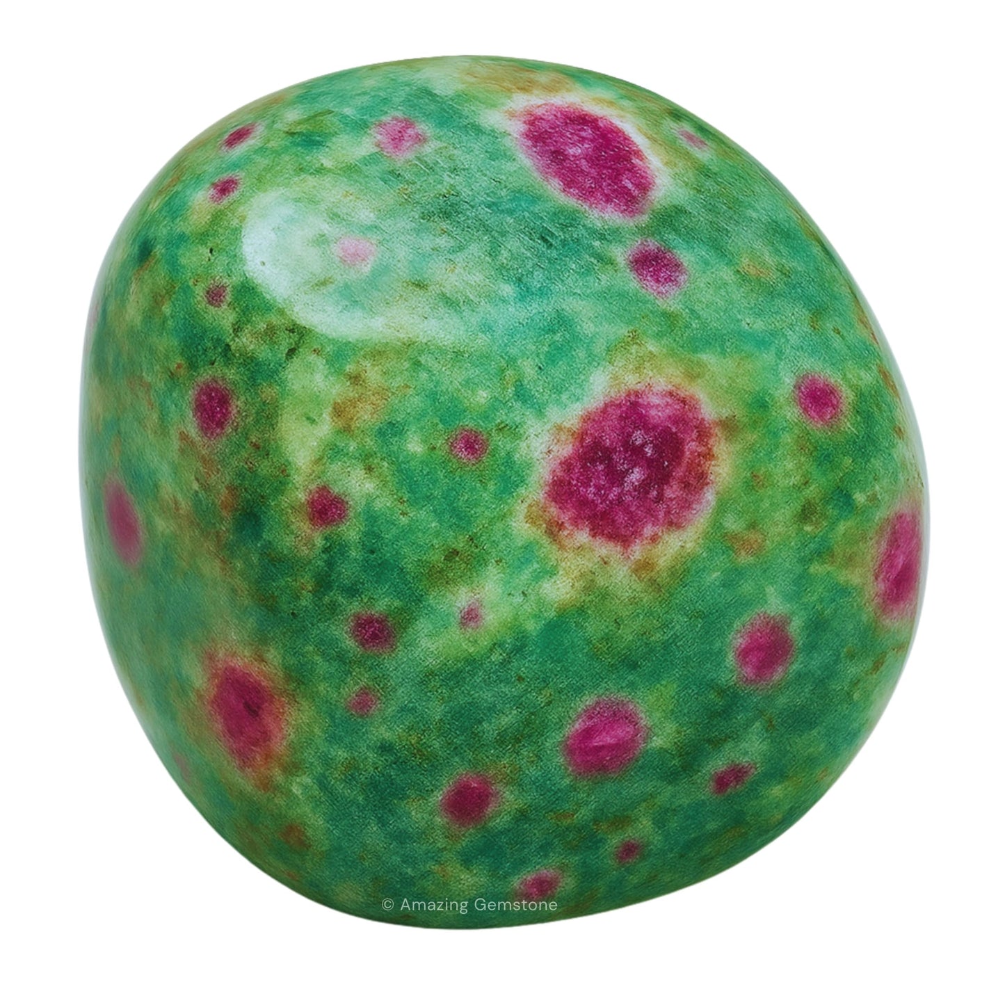 Amazing Gemstone Ruby Fuchsite Crystals and Healing Stones Tumbled - 1000+ Carats Ruby Fuchsite Stone, Natural Healing Stones for Energy Balance, Stress Relief - Premium Polished Gems Rocks