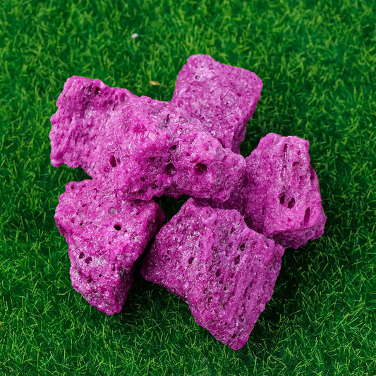 Apengshi Red Corundum Raw Stones Natural Crystal and Healing Stones Rough Rocks Reiki Chakra Fountain Home Garden Decor Yoga Meditation DIY Stone 1.2-2''