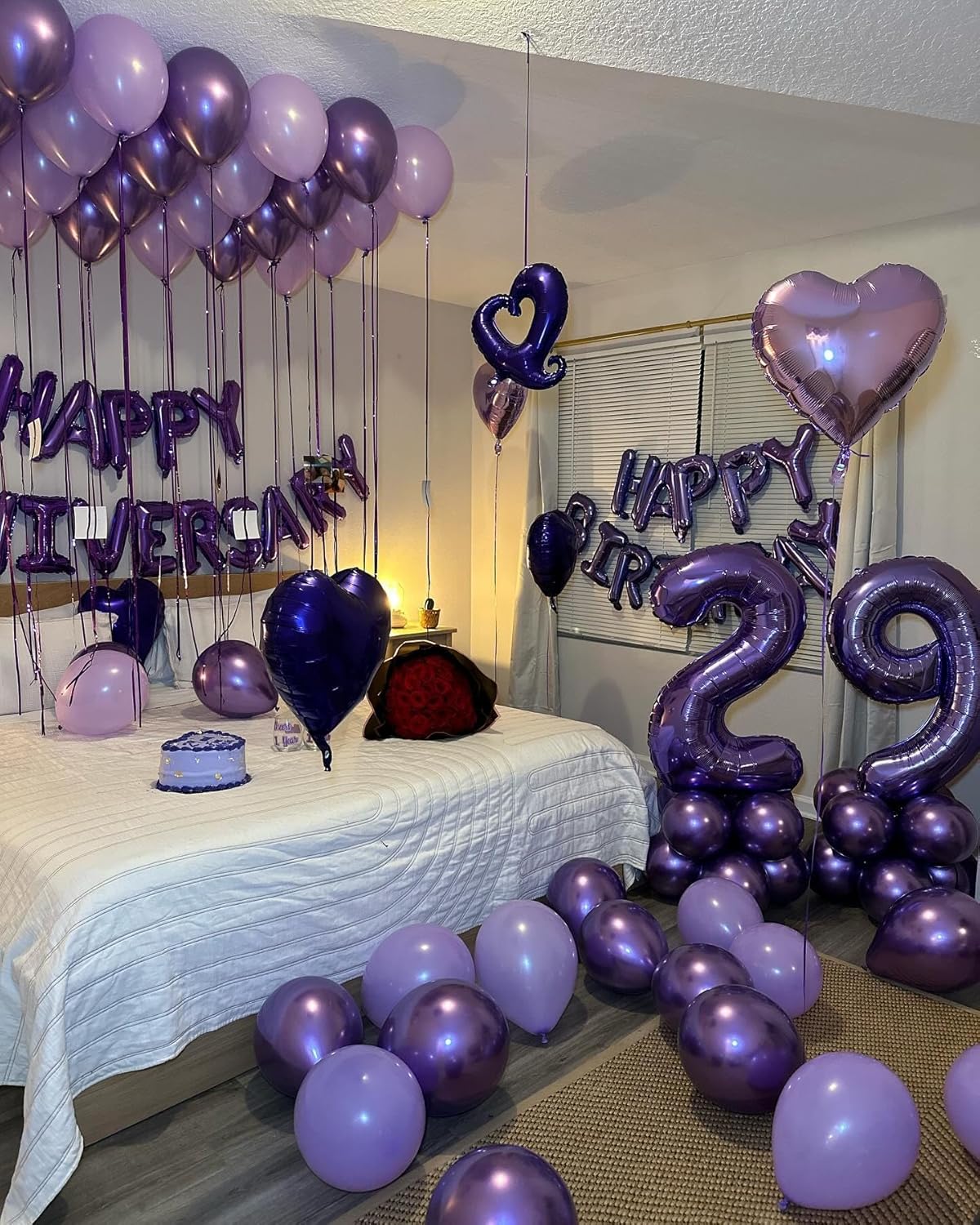 Purple Number 21 Balloon - 40 Inch Birthday Decoration for 21st Party Supplies