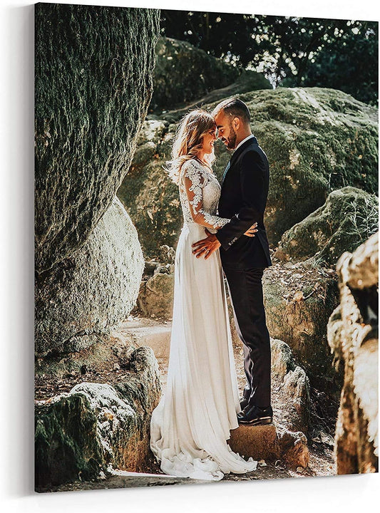 P&L ART Custom Canvas Prints - Transform Your Photos into Stunning Wall Art | Framed 8x10 for Home Decor