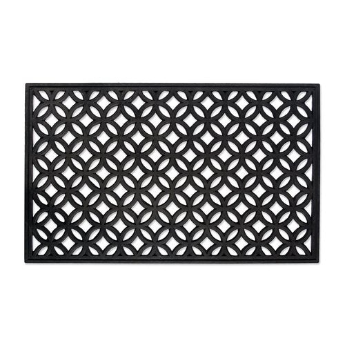 DII Rubber Doormats Collection All Weather, 18x30, Lattice