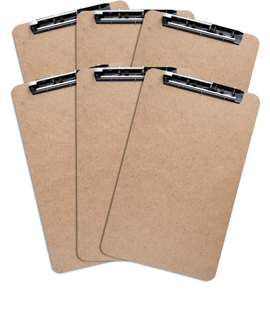Extra Large Clipboard Set (6pc) - Larger Than 11x17 - Vertical or Landscape - Fits 11 x 17 Tabloid Paper (Board 11.6"x19.5" - 2 Inches Longer Than Legal Size)
