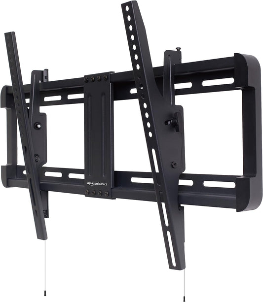 Amazon Basics 37" 86" Tilting TV Wall Mount with Horizontal Post Installation Leveling for to TVs, Wood Studs