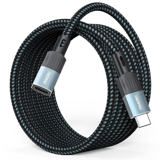 10Ft 10Gbps Transfer/100W Charging/4K@60Hz 3.2 USB C Extension Cable Long, Data USBC Male to USB-C Female Cable