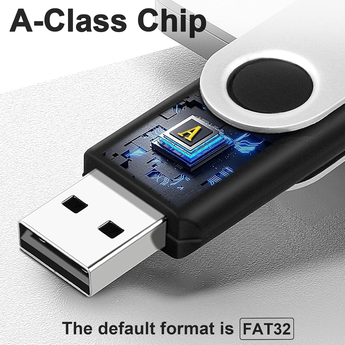 MECHEER 1GB 10 Pack, Bulk USB Flash Drive Thumb Drives Portable USB Storage Flash Drive Memory Stick Jump Drives Office