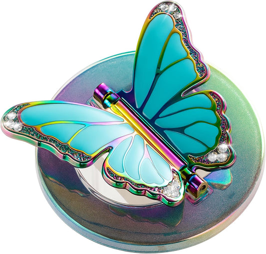 BANGMANG [2026 17 16 15 14 13 12, All-New] for MagSafe Butterfly Phone Grip, Magnetic Butterfly Phone Ring Holder
