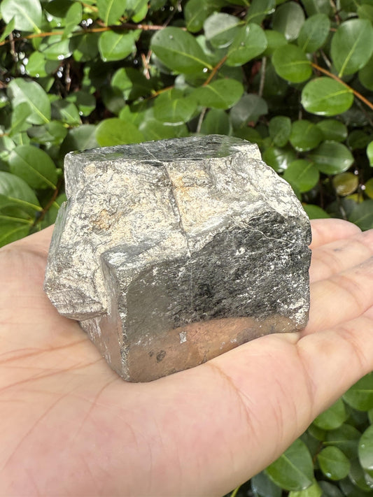 GAF TREASURES XL Raw Pyrite Cube, 3-4" Natural Rough Pyrite Cube, Pyrite Cube Rough, Pyrite Cube Healing Rough Crystal (Pyrite Cube, 0.5-1 lb)