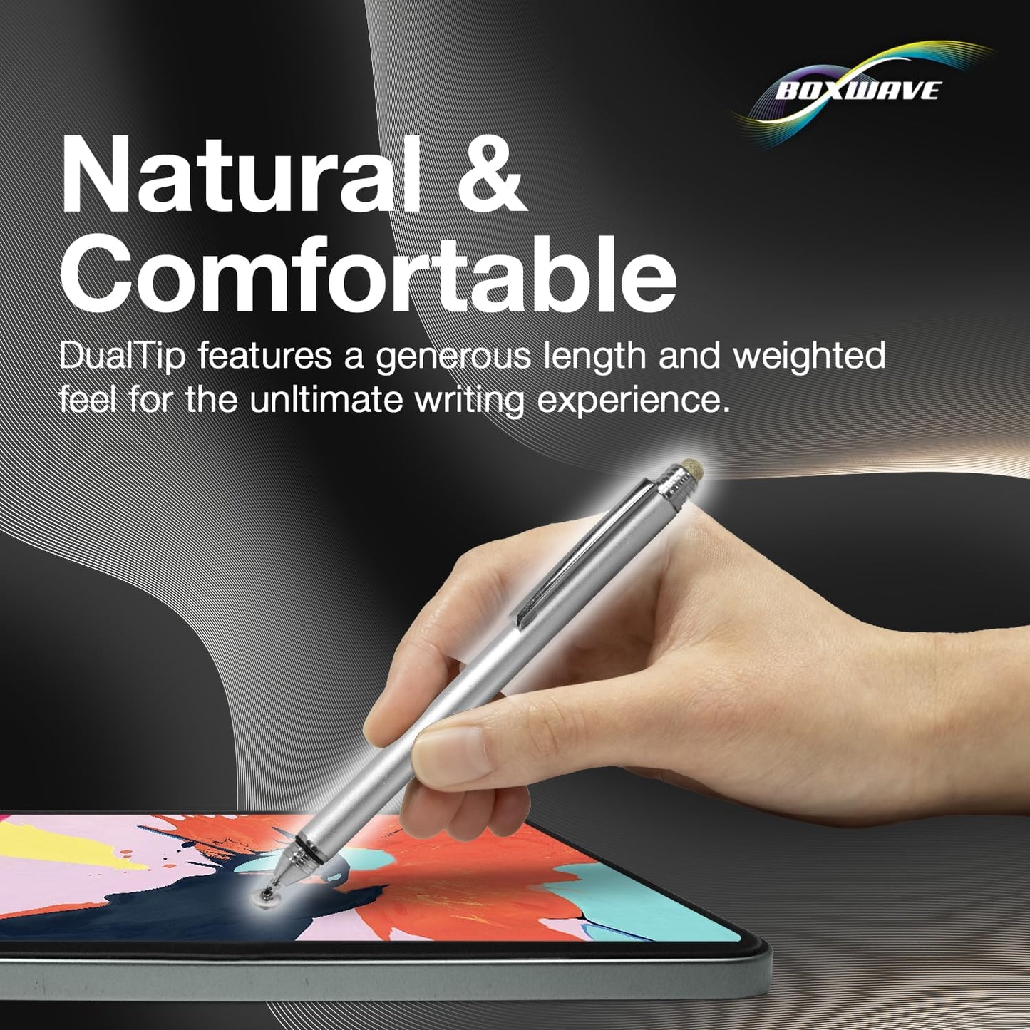 BoxWave (11.6 Stylus Pen Compatible with Simbans PicassoTab XL in) - DualTip Capacitive Stylus, Fiber Tip Disc Tip