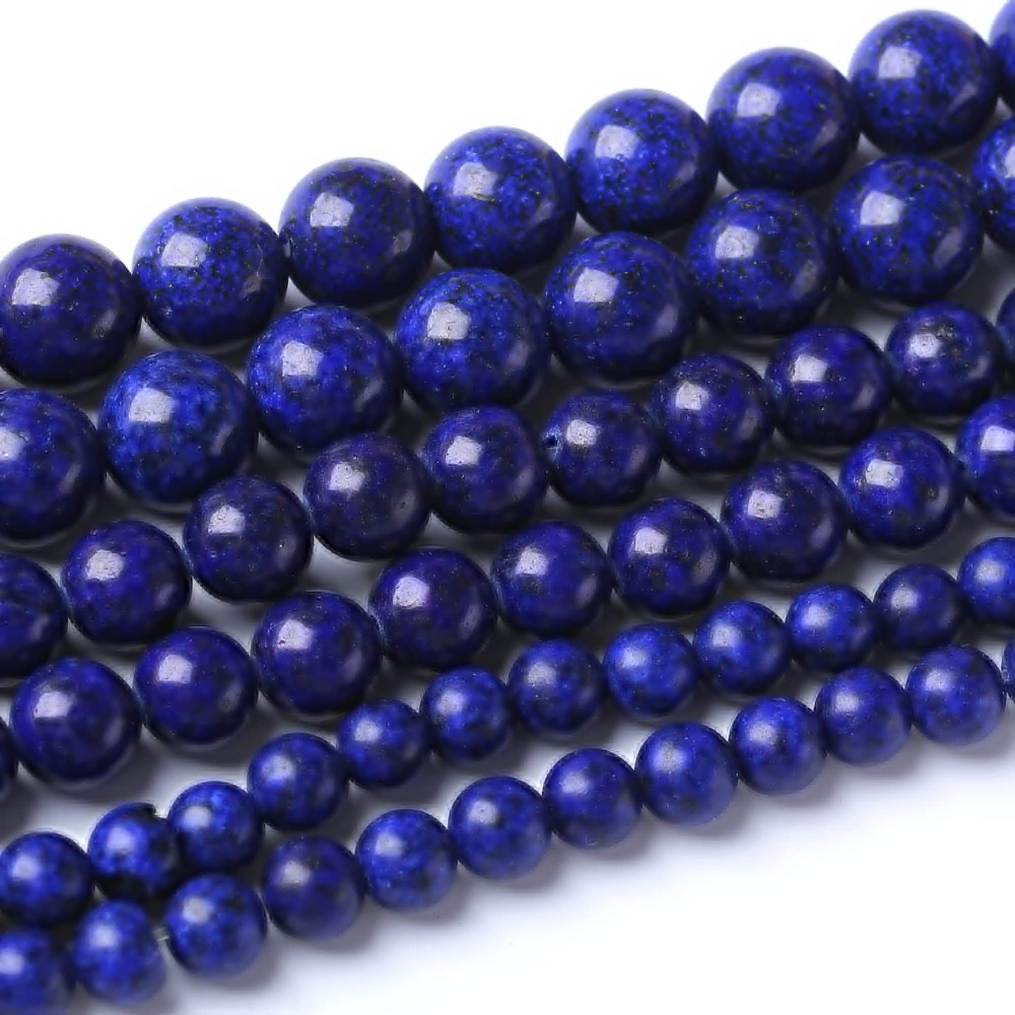 8MM Lapis Lazuli Stone Round Loose Beads Natural Gem Beads Crystal Energy Stone Beads for Jewelry Making DIY Bracelet Necklace