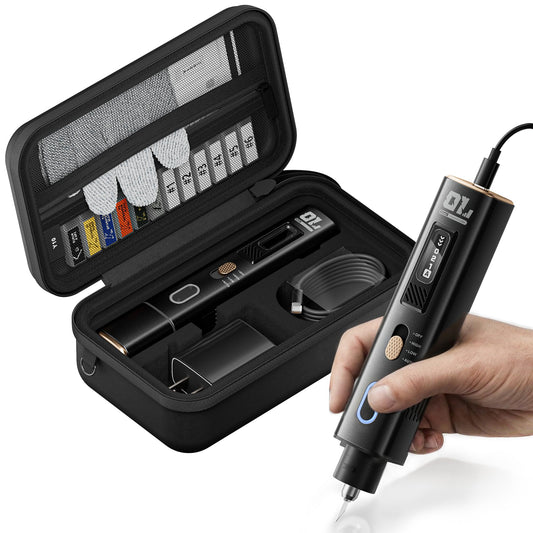 JAKEMY Corded Ultrasonic Cutter, True 35W & 40kHz Vibration, 4 Cutting Modes/5 Types Blade, 2 In 1 Handheld Cutting Knife Tool For Plastic Cutting/Precision Grinding/Modelmaking/Woodcarving/Craft DIY