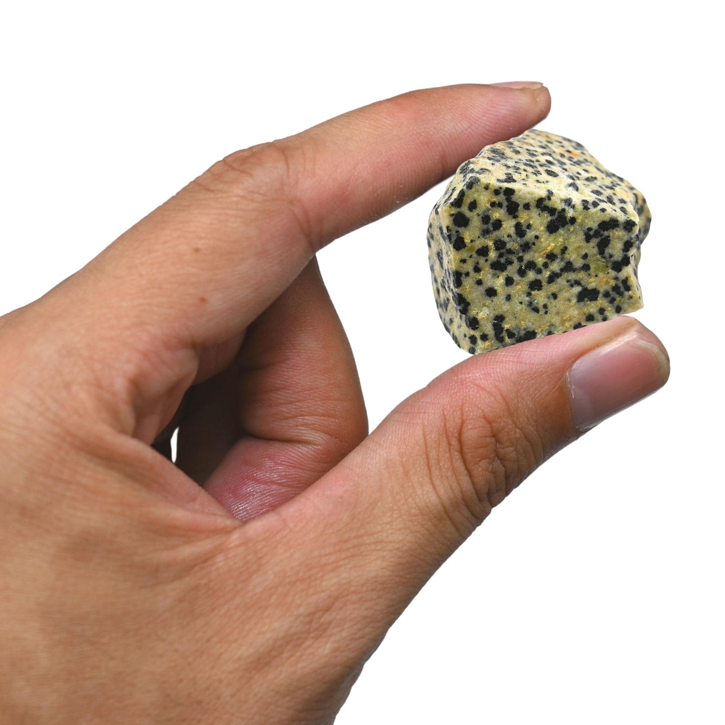 Amazing Gemstone Dalmatian Jasper Raw Crystals and Healing Stones, Natural Rocks For Tumbling - DIY Raw Stones And Crystals (1 Piece)