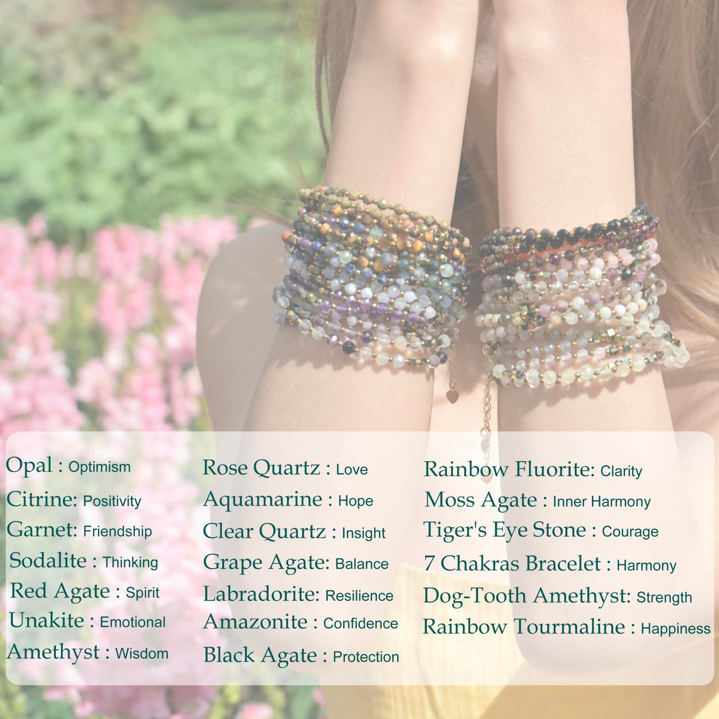 Farfume Tiger's Eye - Courage - Crystal Beaded Bracelets, Chakra 4mm Natural Stone Beads Bracelets, Gemstone Spiritual Jewelry Gifts for Mother's Day